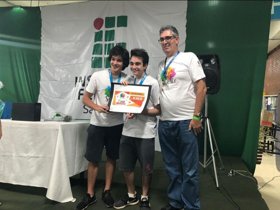 Luca Dillenburg and I after winning the Sedcitec Jr award